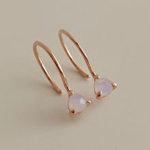 Load image into Gallery viewer, [mattoi] Romantic Rainbow Moonstone Earrings
