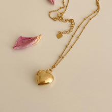 Load image into Gallery viewer, [mattoi] Chubby Heart Necklace with Ball Chain
