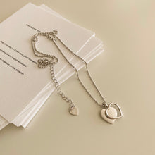 Load image into Gallery viewer, [mattoi] Double Heart Charm Necklace
