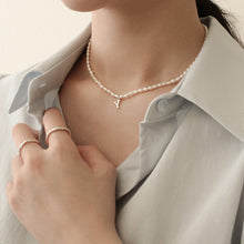 Load image into Gallery viewer, [mattoi] Pearl Initial Necklace
