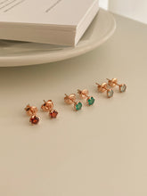 Load image into Gallery viewer, [mattoi] Simple Gemstone Stud Earrings
