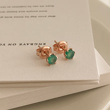 Load image into Gallery viewer, [mattoi] Simple Gemstone Stud Earrings
