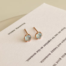 Load image into Gallery viewer, [mattoi] Simple Gemstone Stud Earrings
