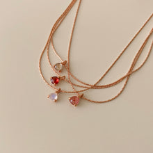 Load image into Gallery viewer, [mattoi] Romantic Strawberry Quartz Necklace
