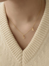 Load image into Gallery viewer, [mattoi] Double Mini Initial Necklace
