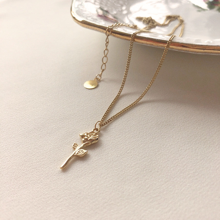 [mattoi] Vintage Rose Necklace