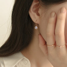 Load image into Gallery viewer, [mattoi] Liv Rainbow Moonstone Ring Earrings
