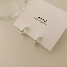 Load image into Gallery viewer, [mattoi] Two Lines Ring Earrings
