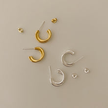 Load image into Gallery viewer, [mattoi] Two Lines Ring Earrings
