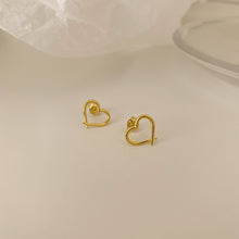 Load image into Gallery viewer, [mattoi] Lovely Heart Line Earrings
