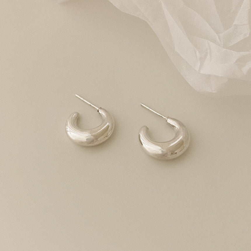 [mattoi] Moon Ring Earrings