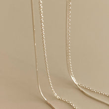 Load image into Gallery viewer, [mattoi] Dewy Double Chain Necklace
