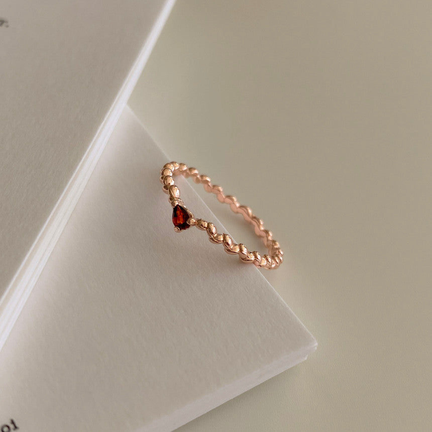 [mattoi] Twig Gemstone Ring