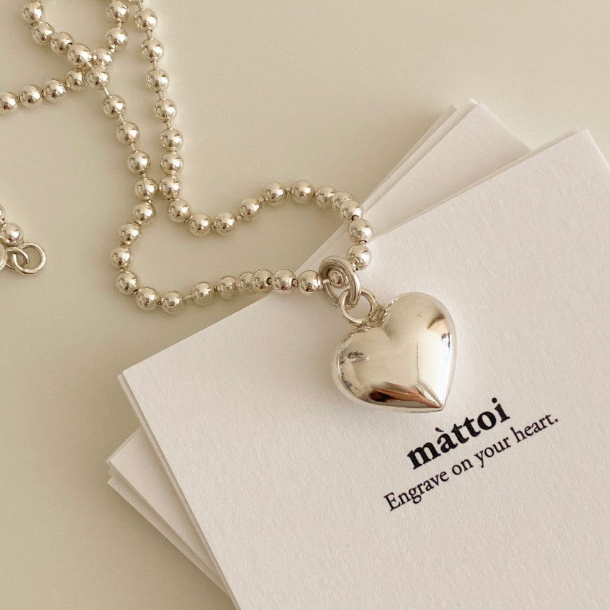 [mattoi] Love Me Heart Necklace