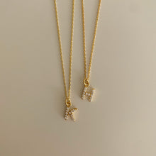 Load image into Gallery viewer, [mattoi] Shimmer Initial Necklace
