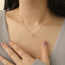 Load image into Gallery viewer, [mattoi] Pluie Rose Quartz Necklace
