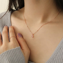 Load image into Gallery viewer, [mattoi] Pluie Rose Quartz Necklace
