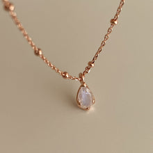 Load image into Gallery viewer, [mattoi] Pluie Rainbow Moonstone Necklace
