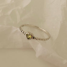 Load image into Gallery viewer, [mattoi] Heart Gemstone Ring
