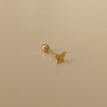 Load image into Gallery viewer, [mattoi] 14K Gold Butterfly Piercing Earrings
